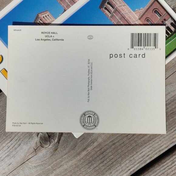 UCLA Royce Hall Post Card Lot of 3 - Picture 2 of 2